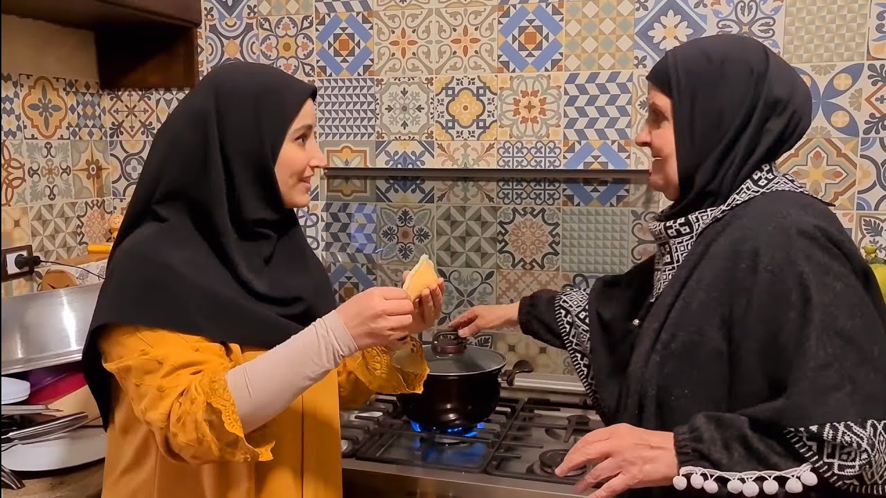 ختامها مع حماتي و الحبايب مسك،عملنا قطايف🥞