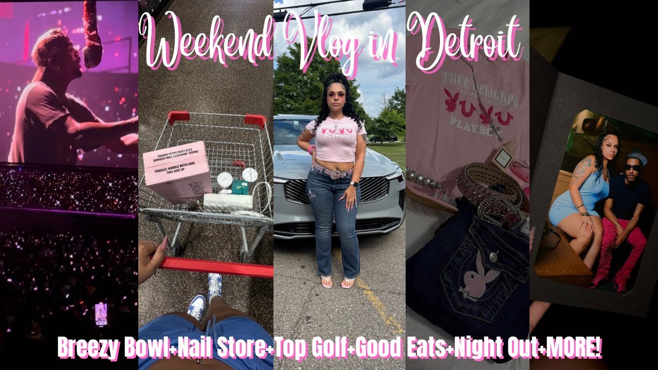 Weekend Vlog in Detroit: Breezy Bowl+GIANT Nail Store+Top Golf+Good Eats+ Night out & More! 