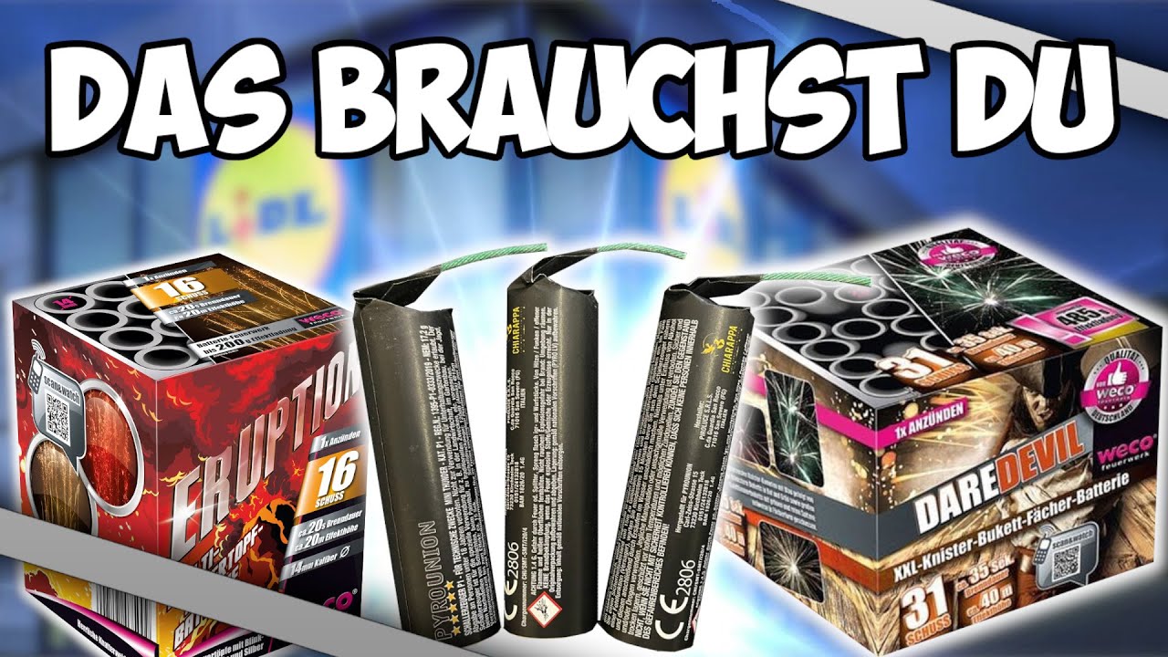 DIESE 10 FEUERWERK ARTIKEL BRAUCHST DU FÜR SILVESTER! 🔥