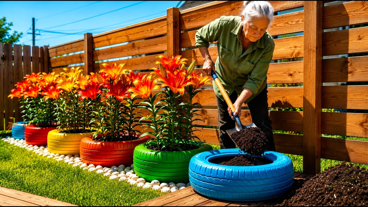 DIY Tire Garden Ideas Easy Backyard Decor Hacks