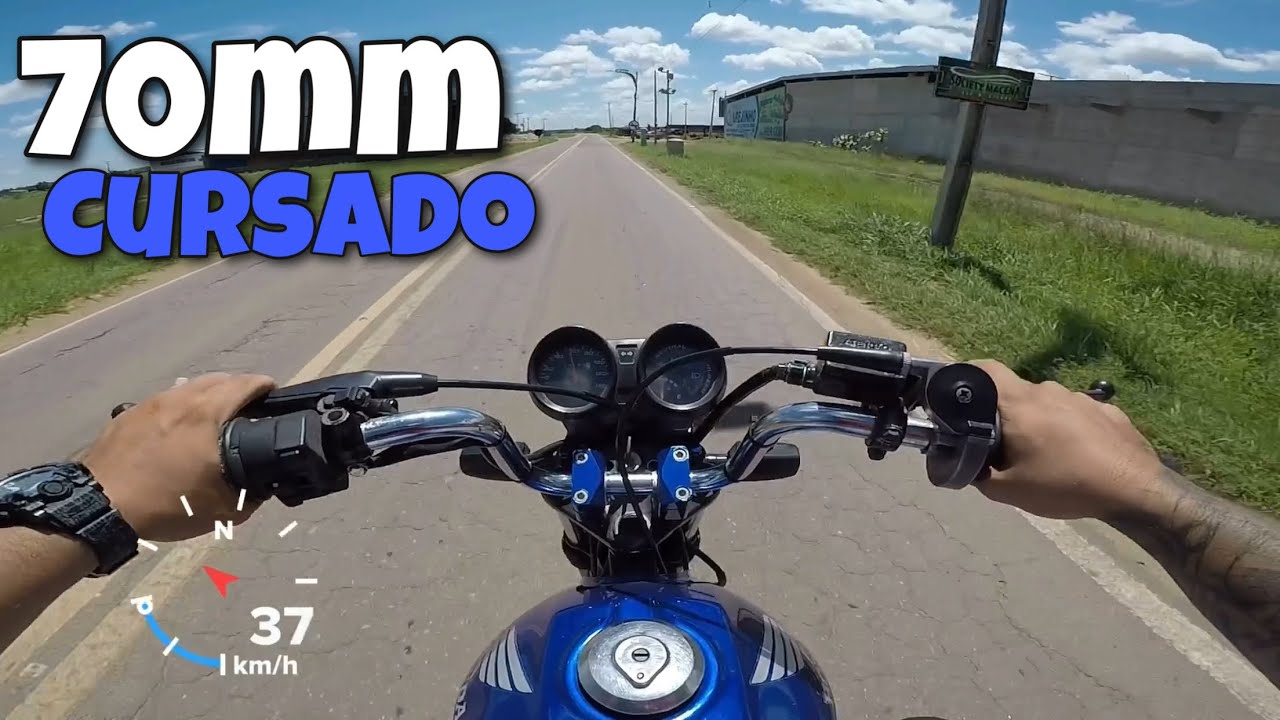 TITAN 150 CARBURADA COM KIT 70MM ANDANDO NA PISTA !!