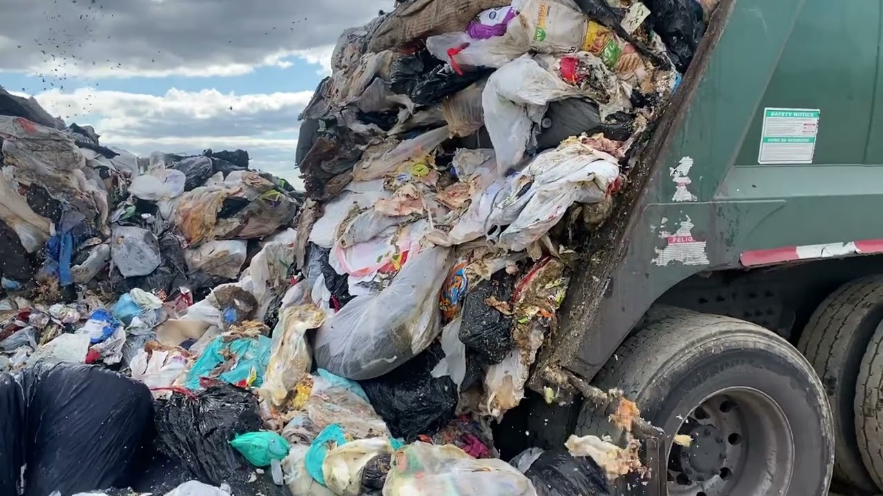 Dumping trash at landfill (10/16/2024)