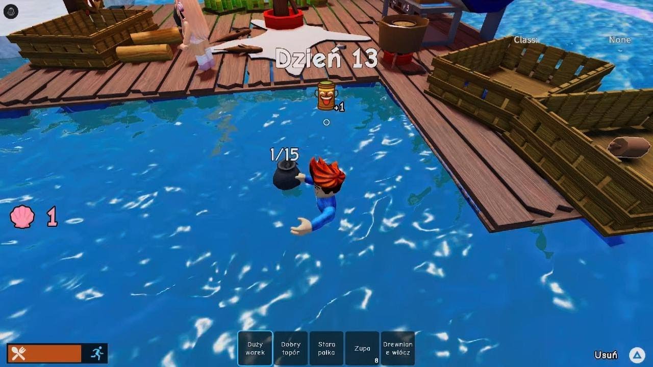 Roblox czy przetrwamy na morzu pełnym rekinów!? 