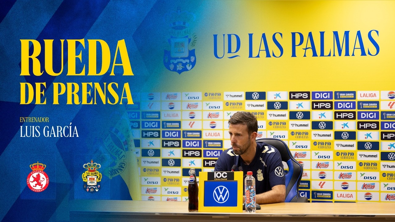 Rueda de prensa de Luis García previa al partido Cultural Leonesa vs UD Las Palmas| UD Las Palmas