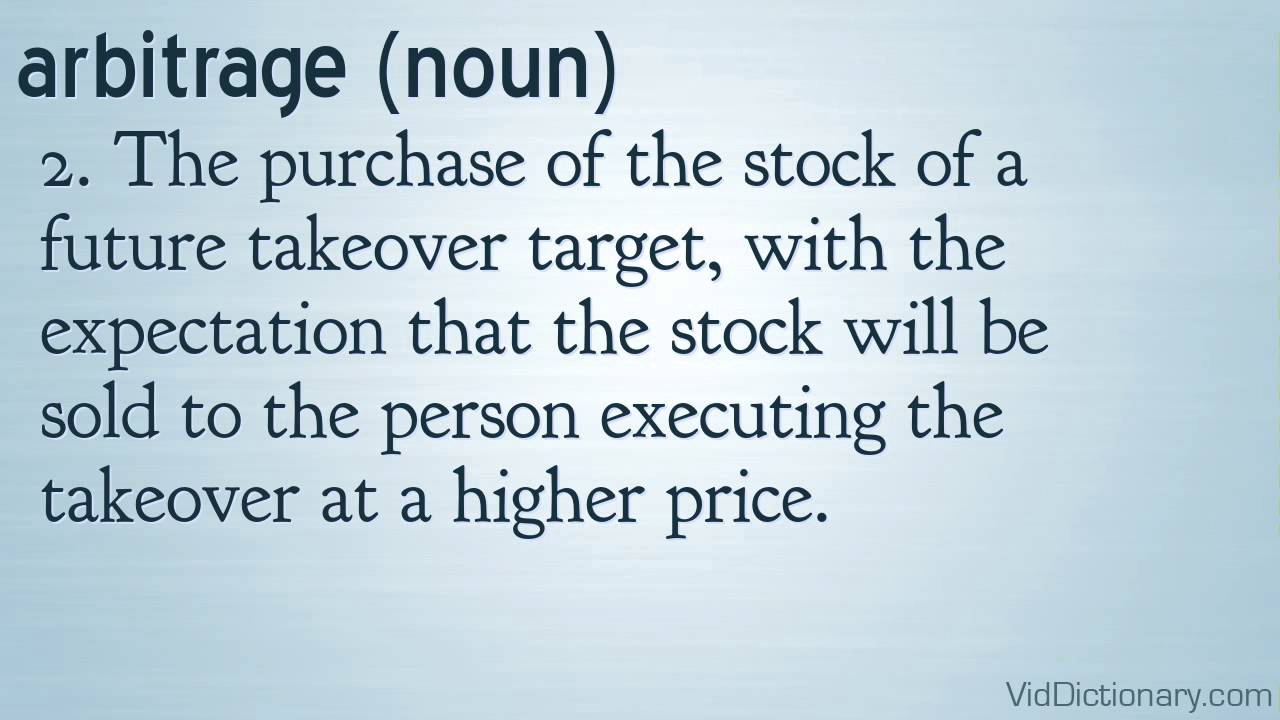 arbitrage - definition