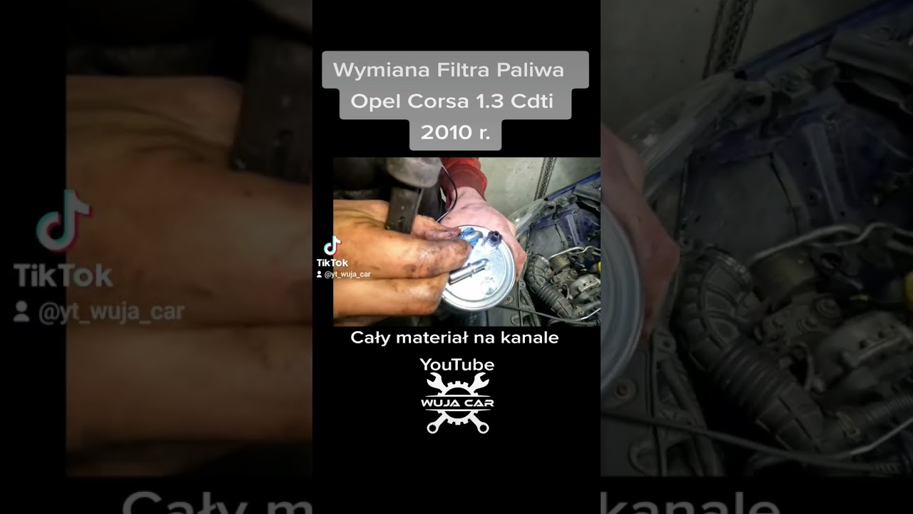 Wymiana Filtra paliwa #opel #corsa #cdti
