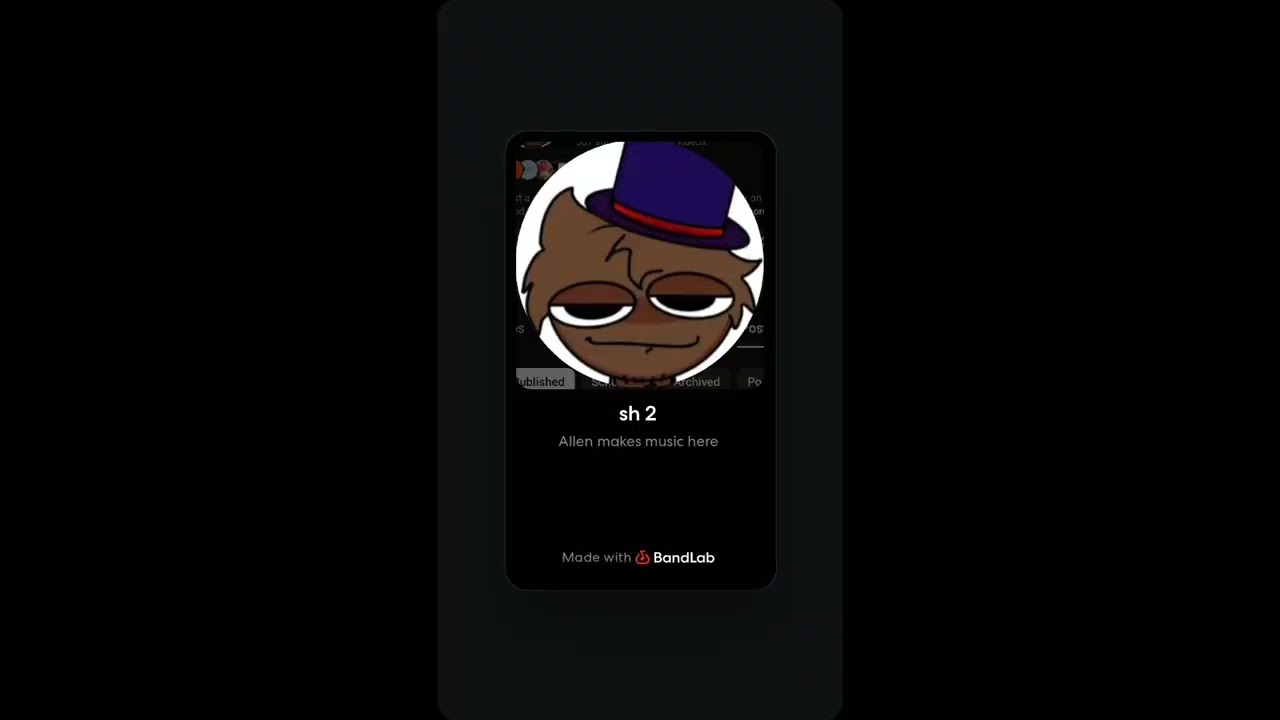 Here's a completely random video of my first two songs I made when I first joined bandlab. 