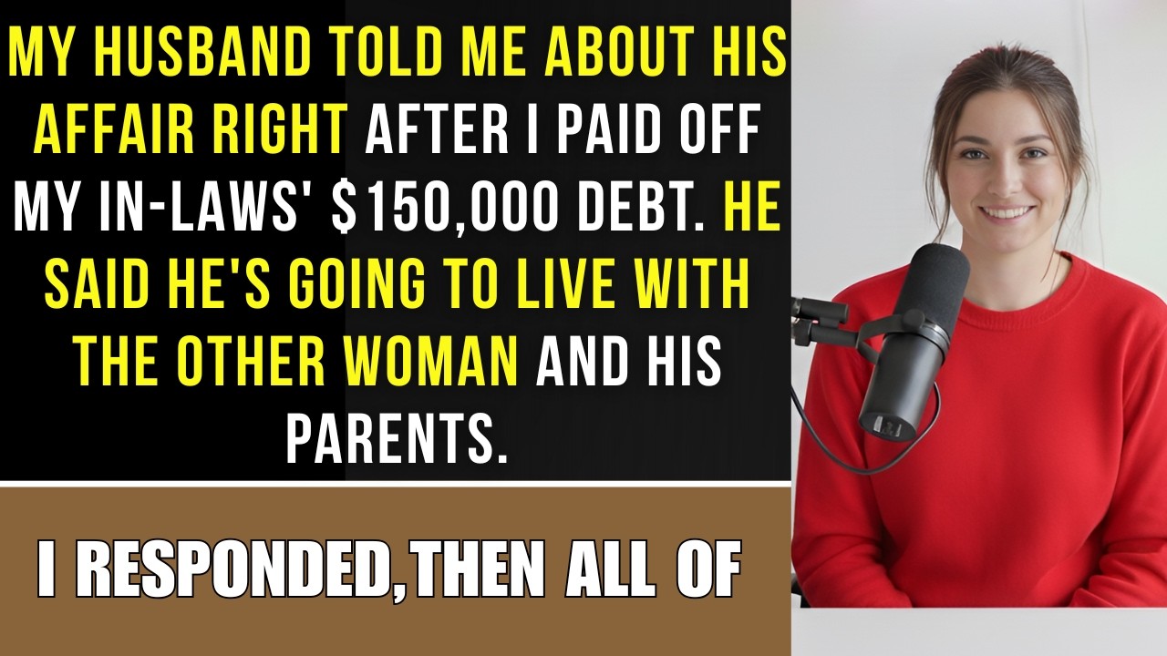 My husband told me about his affair when I cleared my in-laws' debt.Now,he wants to live with her...
