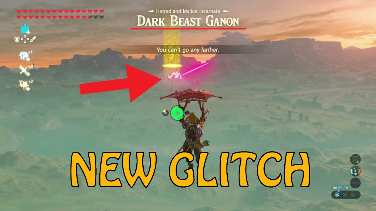 New way to escape Dark Beast Ganon in BOTW (DO NOT SAVE)