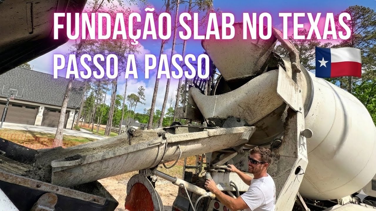 Fundação passo a passo aqui no Texas 