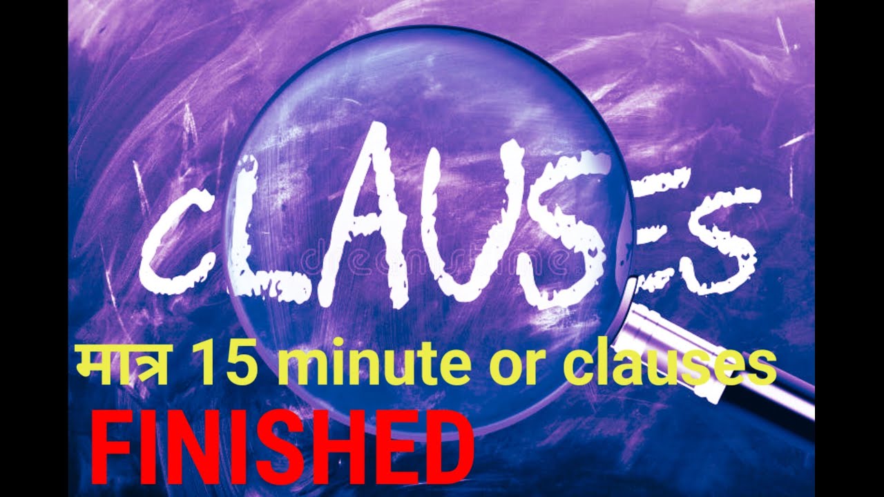 clauses| 12th rbse english