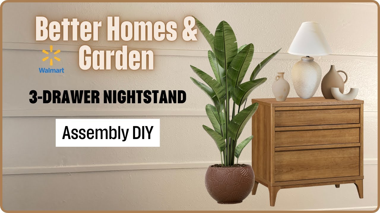 Welcome to my step-by-step Nightstand Assembly Tutorial - Better Homes and Gardens from Walmart