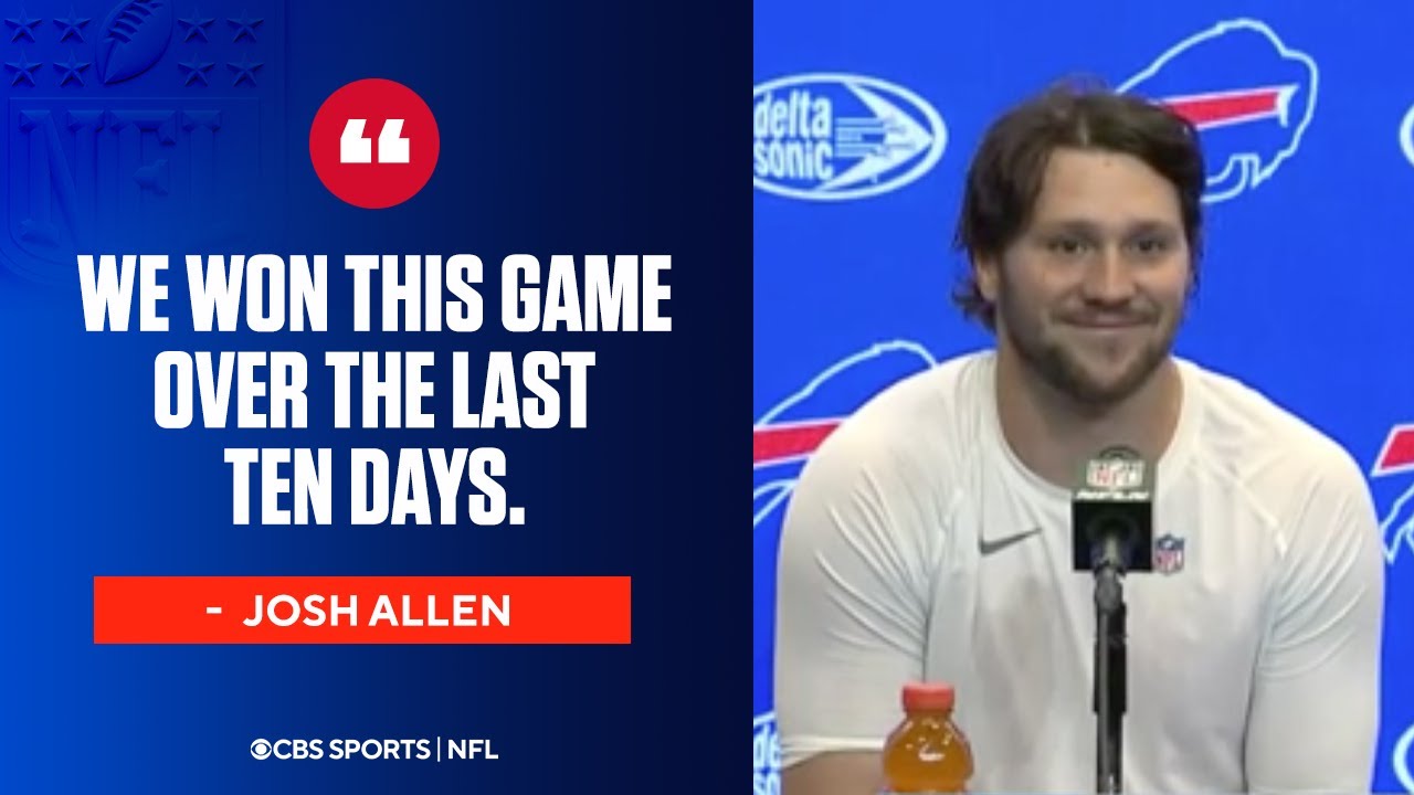 Josh Allen details the focus from the Bills during 10-day break | Press Conference