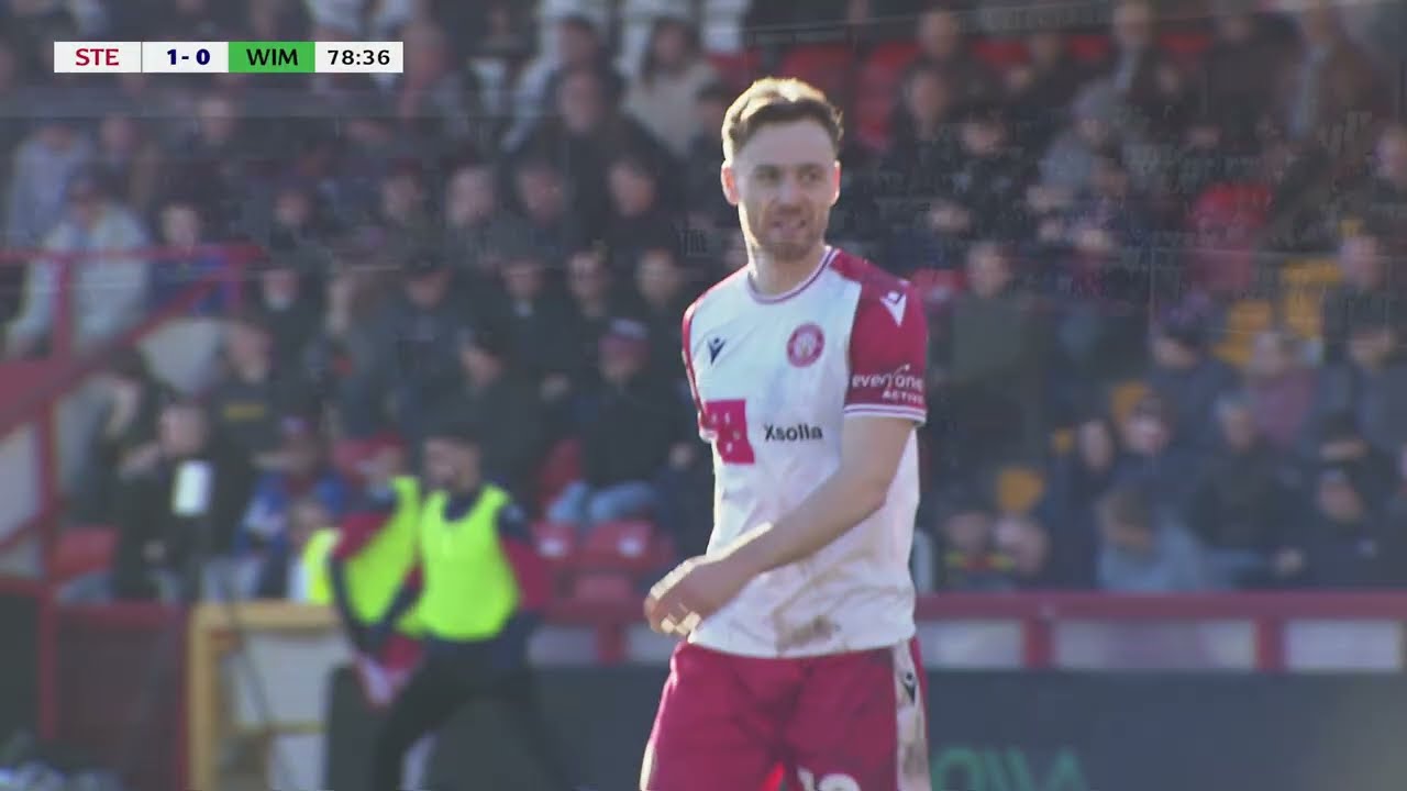 Stevenage v AFC Wimbledon Highlights