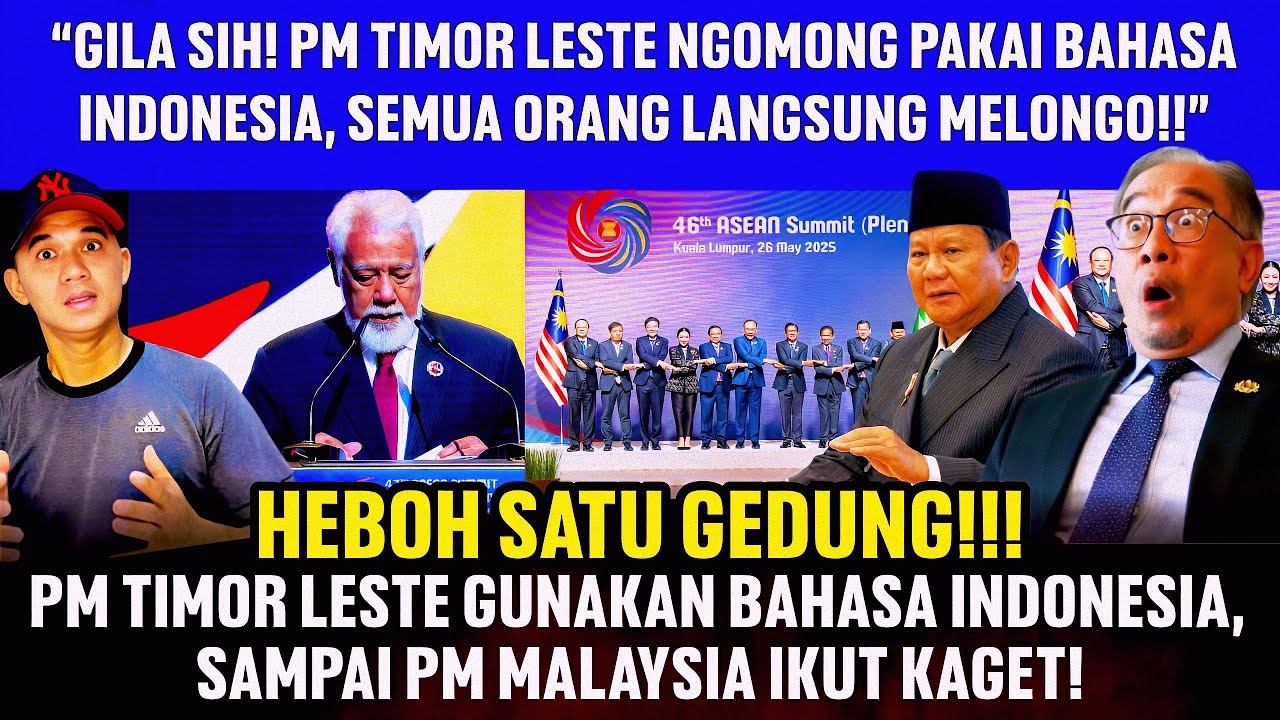 GILA SIH! PM TIMOR LESTE NGOMONG PAKAI BAHASA INDONESIA, SEMUA ORG LANGSUNG MELONGO #bahasaindonesia