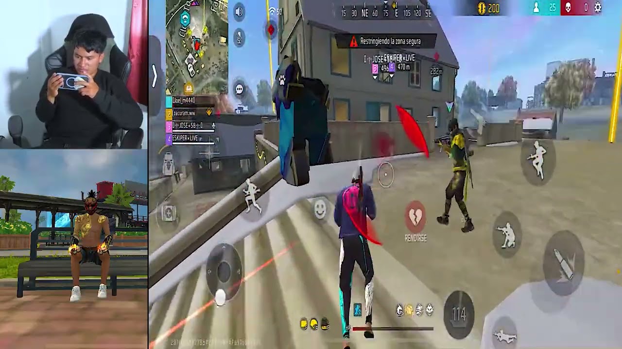JOEL_M444: DIA 2. Subiendo puntos en BR antes de la actualizacion de freefire.