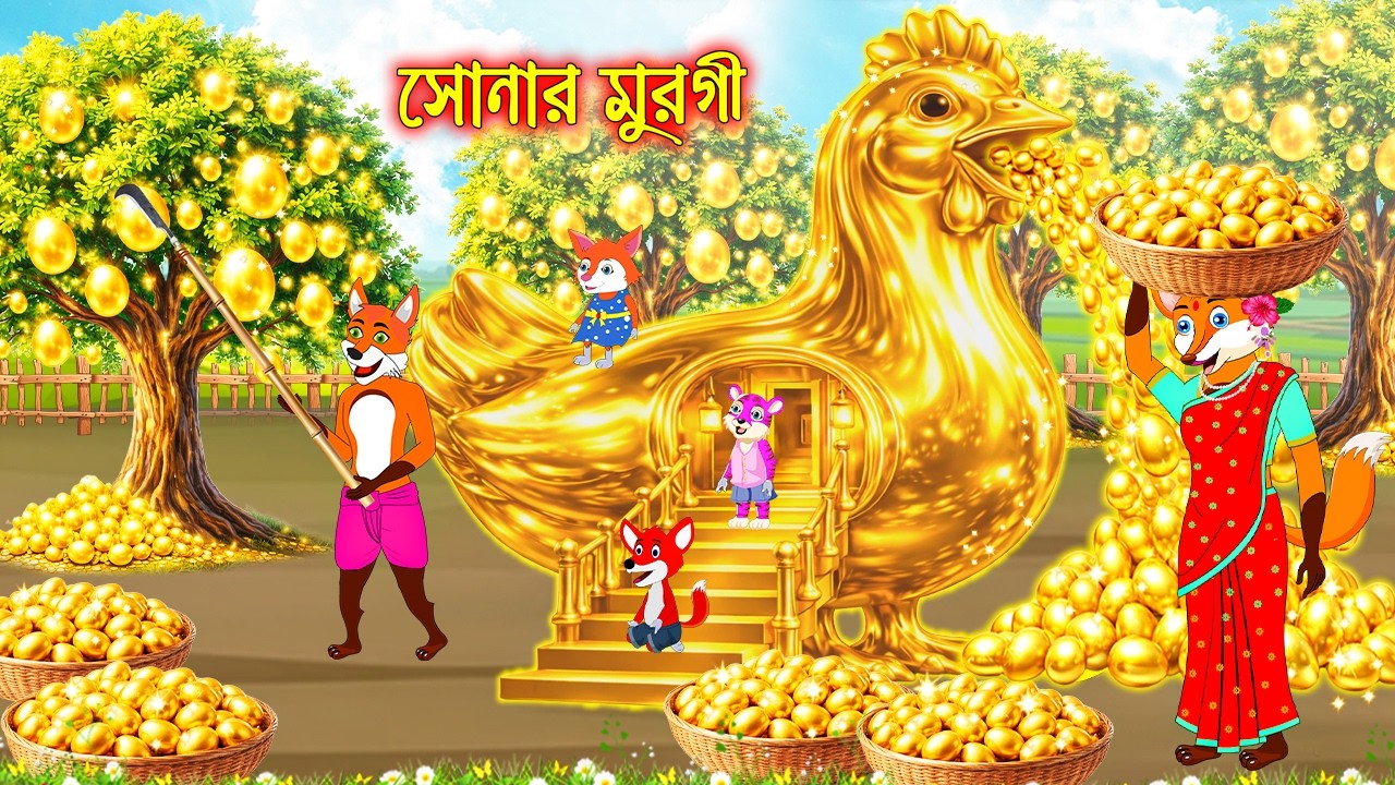 সোনার মুরগি | Sonar Gurgi | Bangla Cartoon | Fox Cartoon | Interesting & Comedy stories