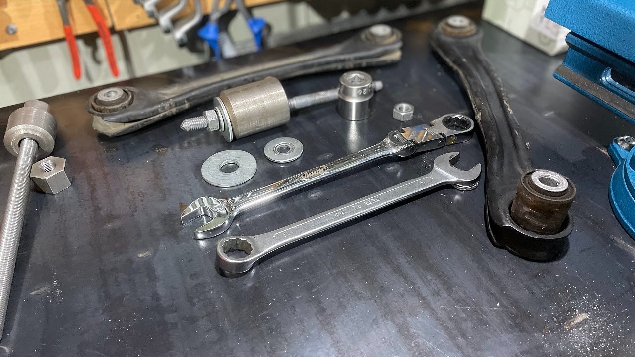 Mercedes W210 Installing Rear Suspension Bushings!