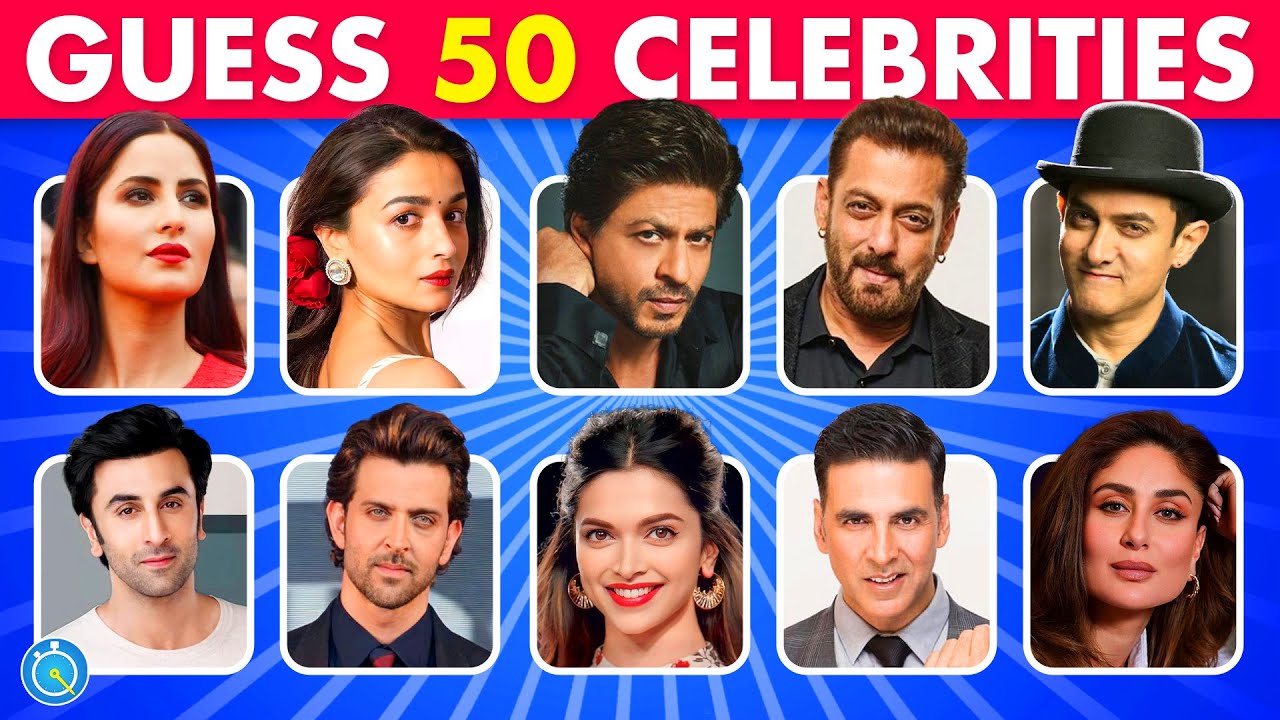 Guess The Bollywood Celebrity in 3 Seconds | Bollywood Quiz