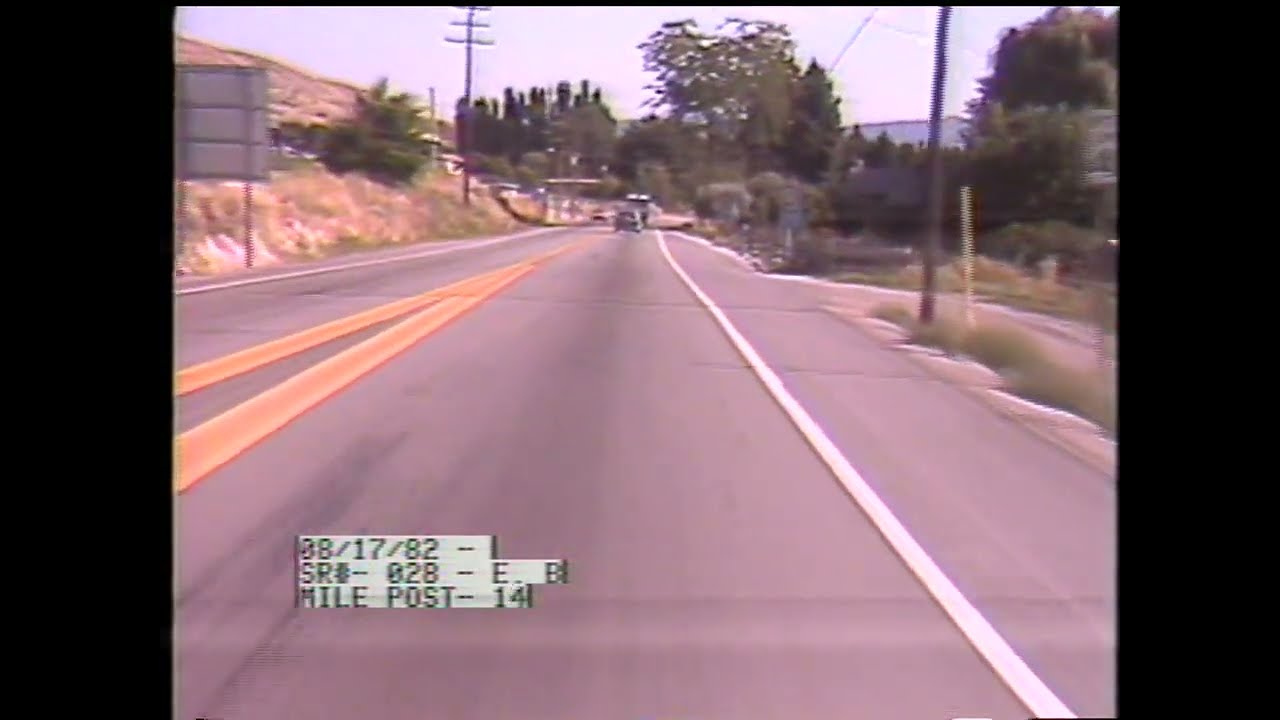 Driving On WA SR-28 East In 1982 (East Wenatchee)