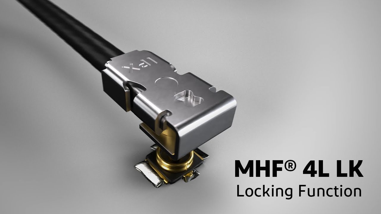 MHF® 4L LK / Micro RF Coaxial Connector with locking function