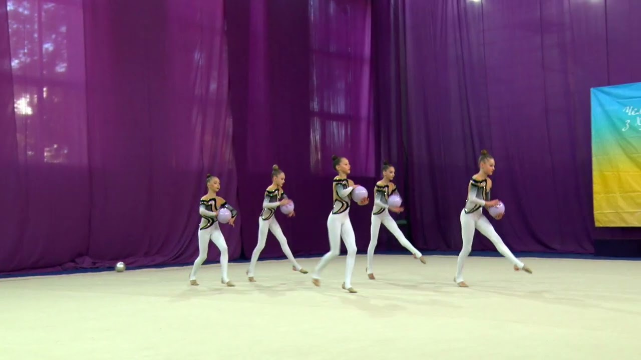 Highlights of group performances of gymnasts of 2012 y.b. ball of the Championship of Kyiv #11