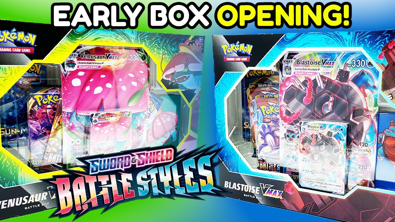 BLASTOISE VMAX + VENUSAUR VMAX BATTLE BOX *EARLY OPENING* (Pokemon BATTLE STYLES)