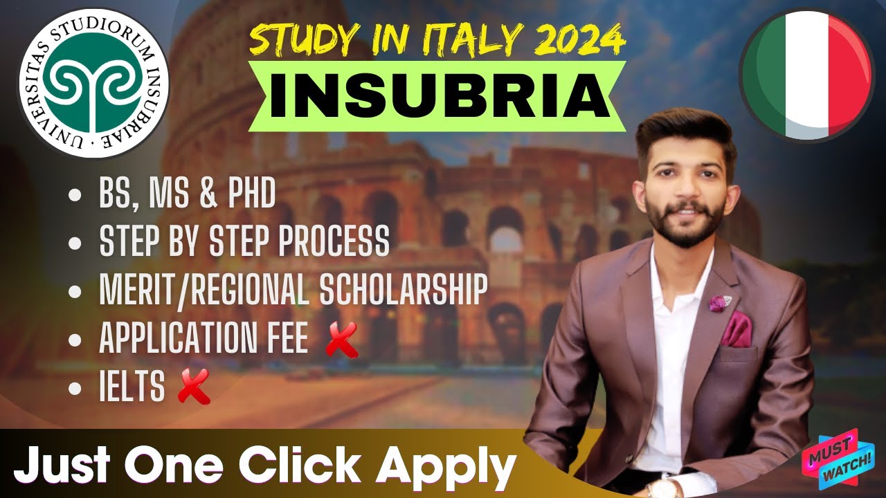 University of Insubria Italy | University of Insubria Application Process 2024 | Complete Guide