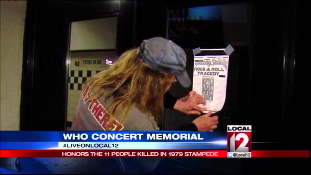 Memorial to honor 11 people killed in 1979 The Who concert stampede