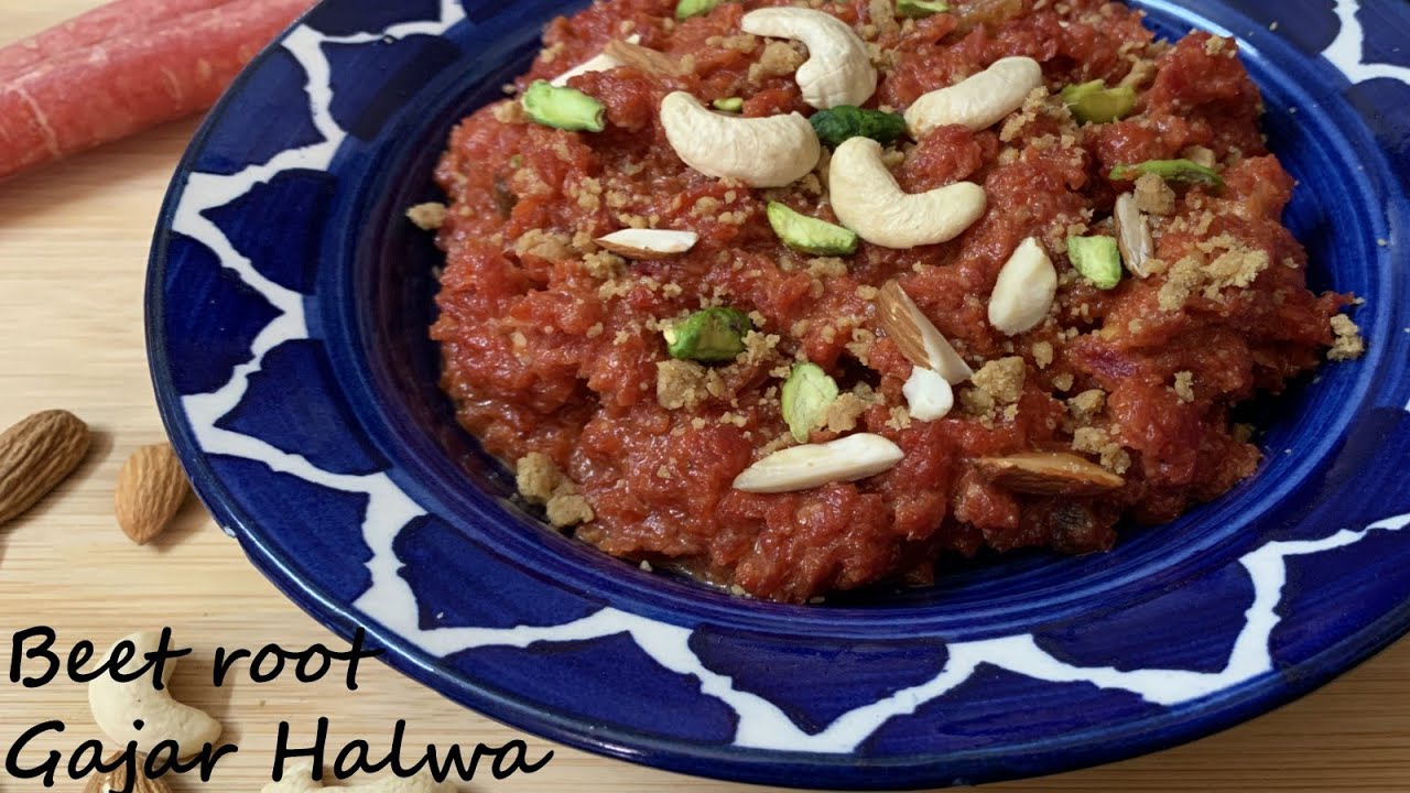 Beetroot aur Gajar ka Halwa - Gudi Padwa Special recipe - Gajar Halwa with khoya - Beetroot Recipes