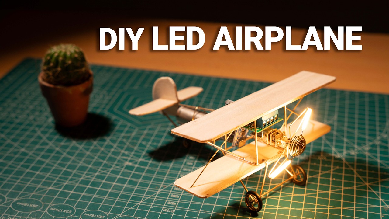 DIY LED Airplane Lamp – Vintage Edison Glow