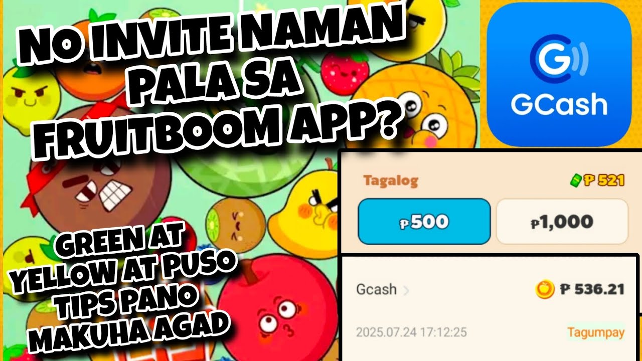 NO INVITE PALA SA FRUIT BOOM APP? LEGIT EARNING APP 2025 GCASH