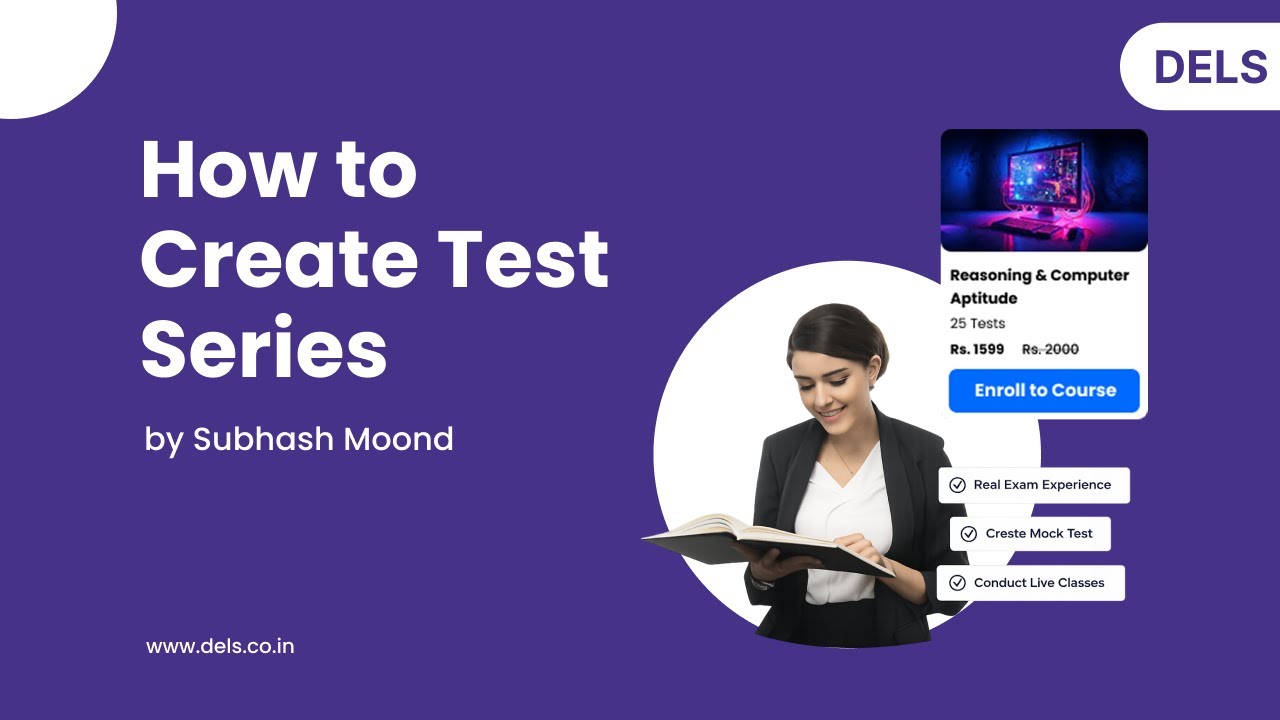 How to Create Test Series in Dels | Step-by-Step Guide