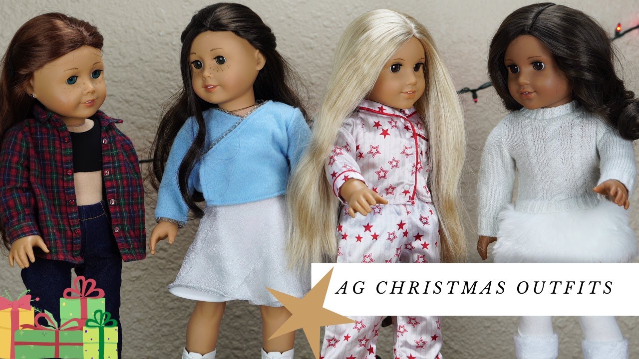 Dressing my American Girl dolls for Christmas!