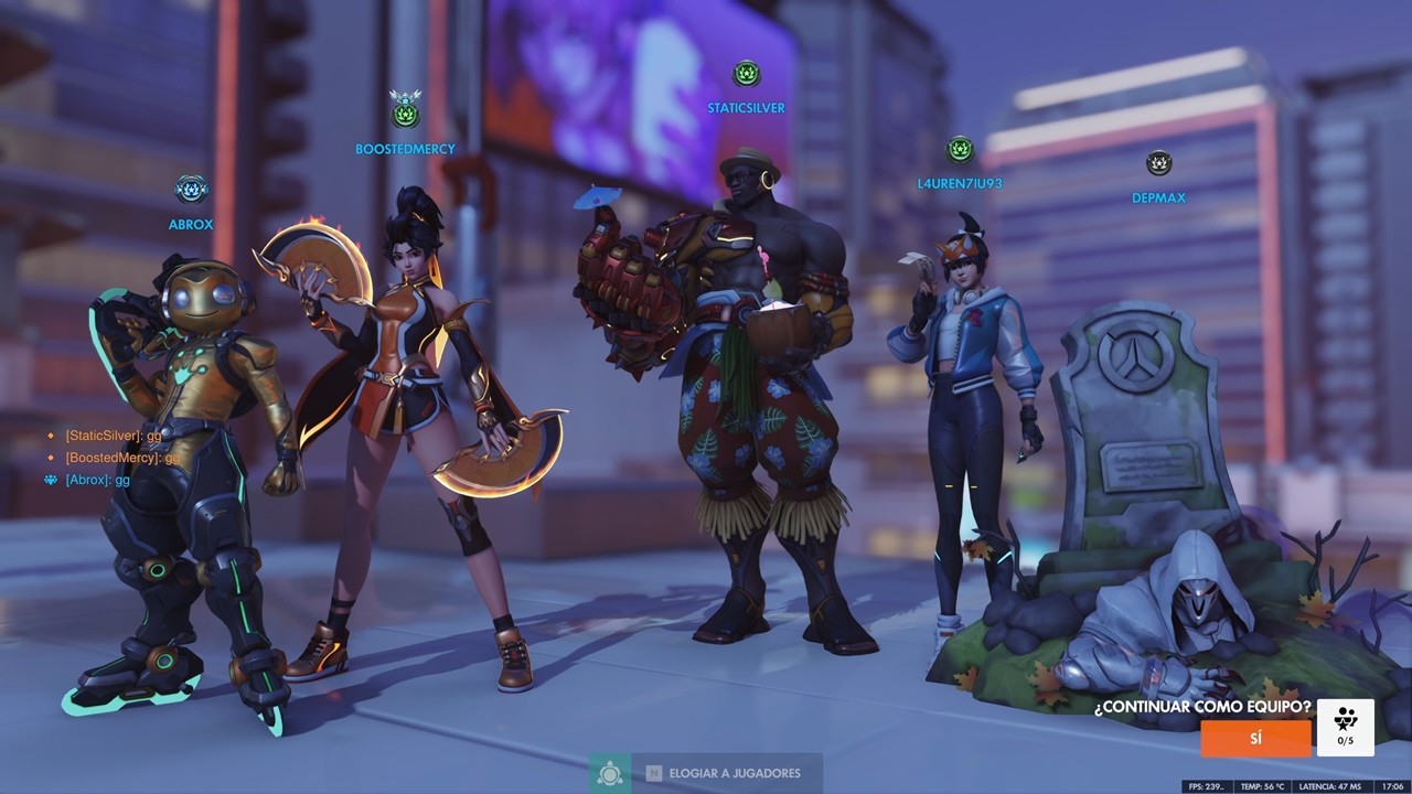 Overwatch (Competitivo) Posicionamiento 1