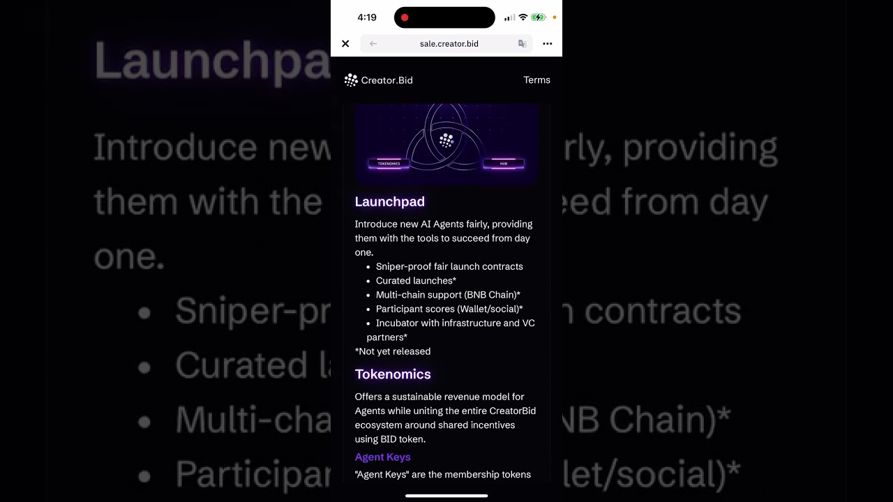 Want 500 USDC Worth Creator $BID AI Agent Launchpad Token On Binance?