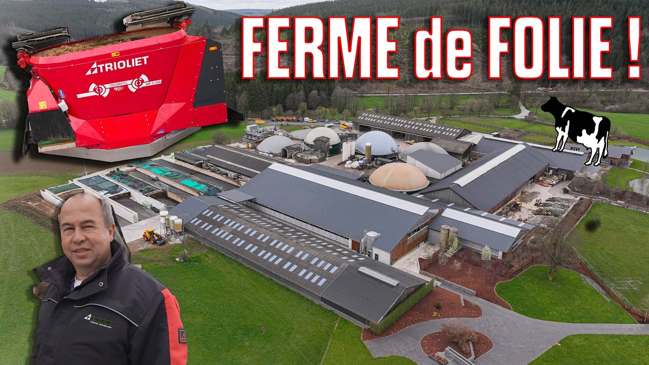 MAGNIFIQUE FERME en 🇧🇪 ROBOT D'ALIMENTATION TRIOLIET : 40K€ de gain/an ! MÉTHA de 2,6 MW et 130T/J😱