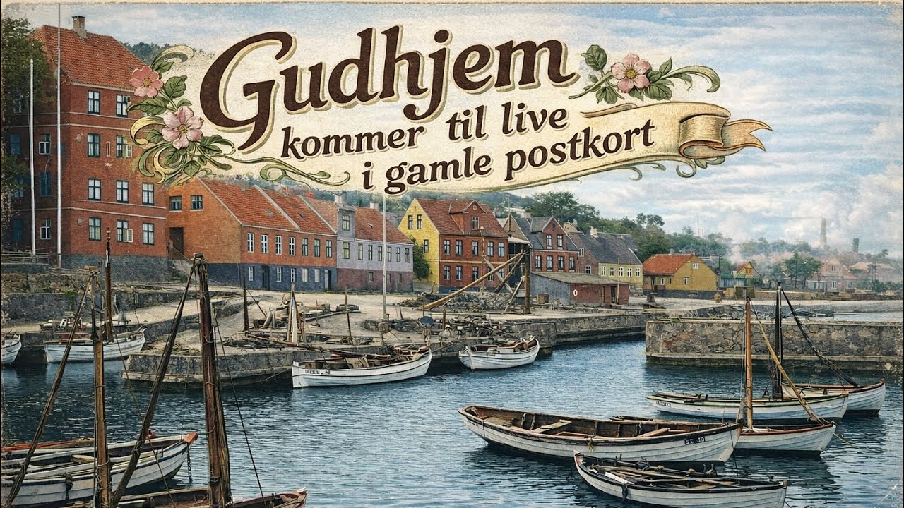 Gudhjem kommer til live i gamle postkort