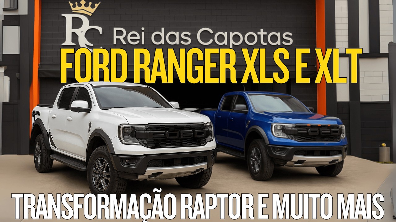 FORD RANGER XLS E XLT 2025 2026 Instalamos Capota Elétrica Kit de Transformação Raptor e Muito Mais!