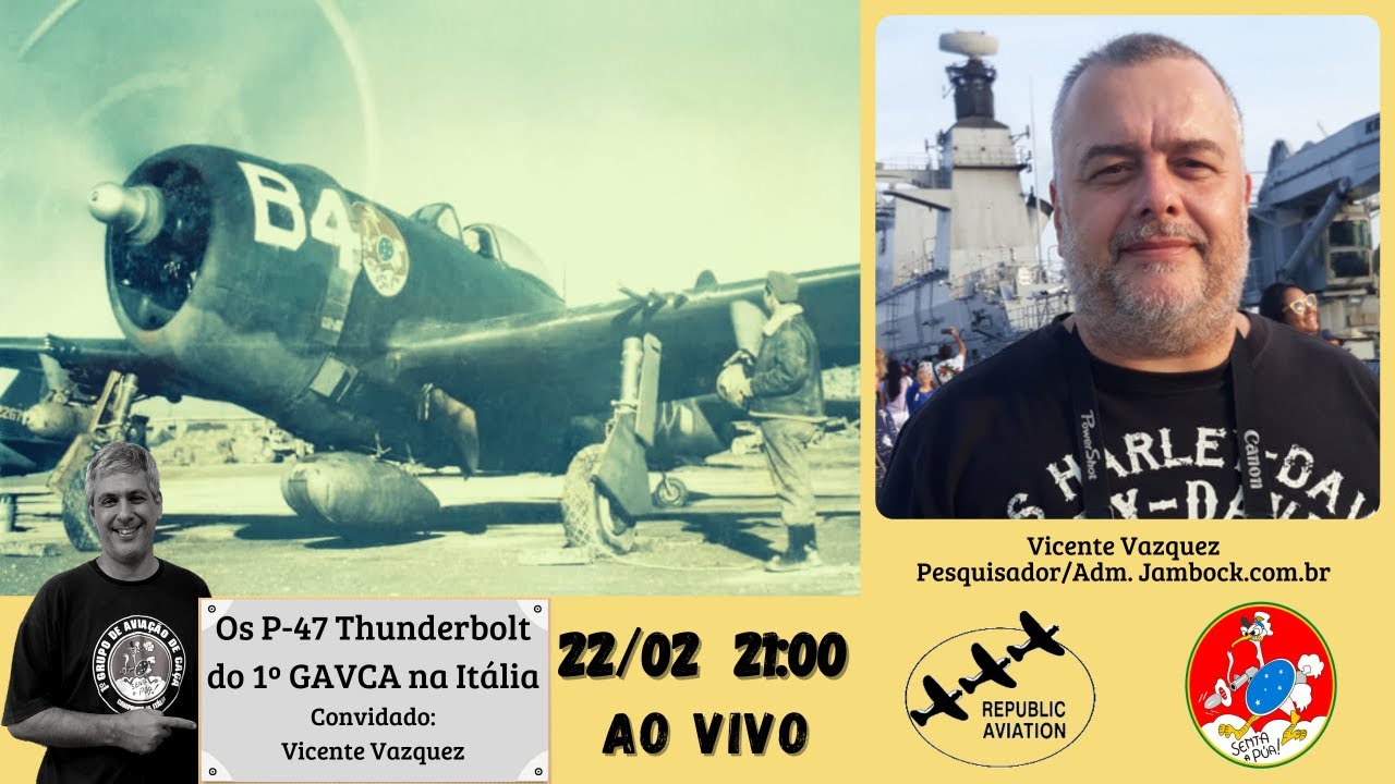 Os P-47 Thunderbolt do 1&ordm; GAVCA na It&aacute;lia