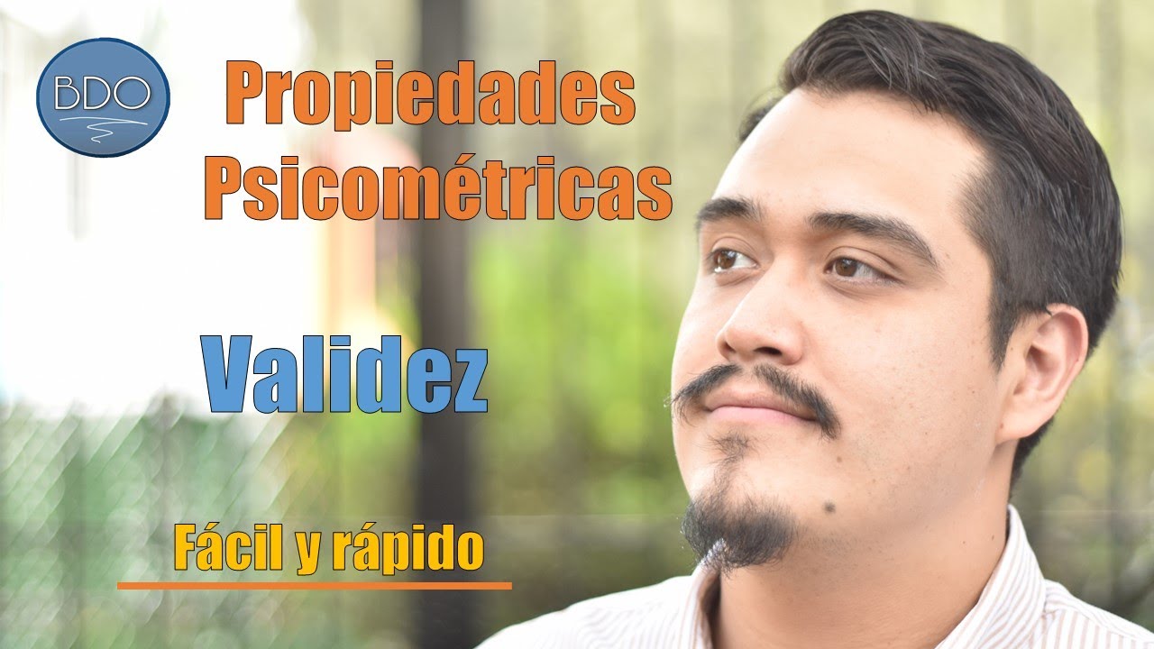 Propiedades psicométricas: Validez