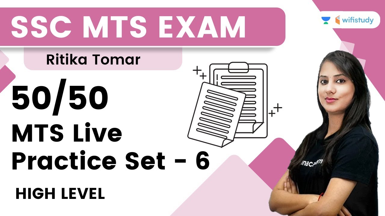 50/50 MTS Live Practice Set - 6 | Reasoning | High Level | SSC MTS | Ritika Tomar | Wifistudy