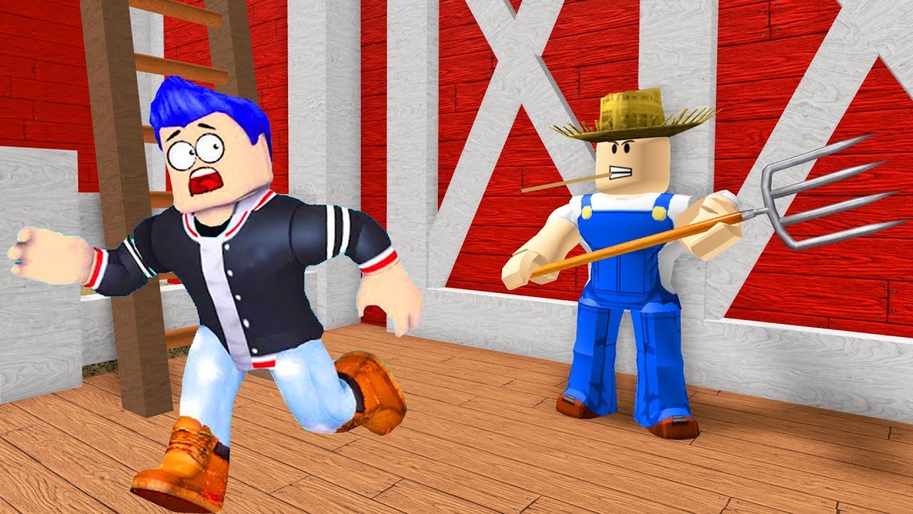 BJEŽIMO OD UKLETOG FARMERA U ROBLOXU! :O
