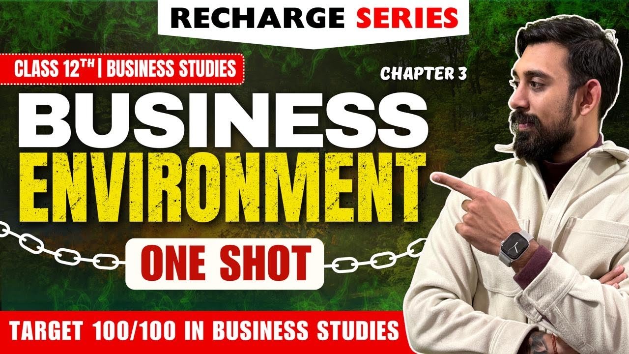 Recharge Chapter 3 | Business Environment | Class 12 | Business Studies | Boards 2025