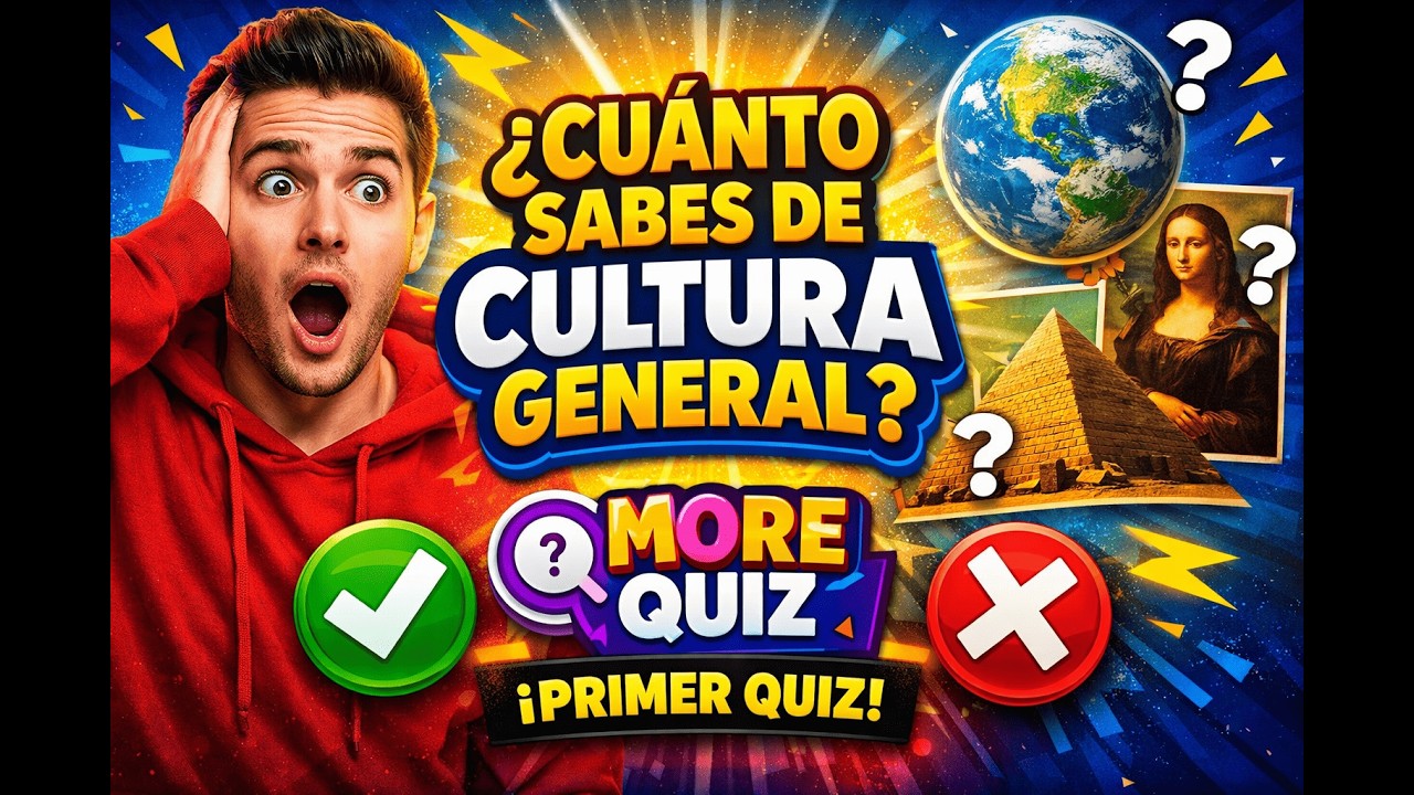 👉 ¿Cuánto sabes de CULTURA GENERAL? 🧠 | Quiz rápido para poner a prueba tu mente