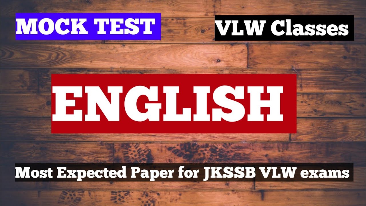 English Mock Test