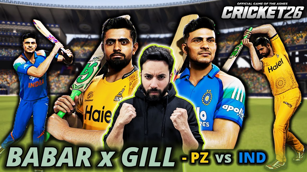 AAJ CHAL GAE BATTING 🤩 PESHAWAR ZALMI vs INDIA 🏏 CRICKET 26 GAMEPLAY ON PC ULTRA GRAPHICS