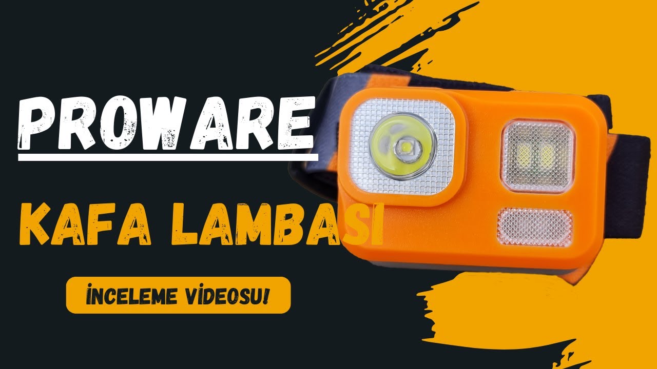 Proware kafa lambası | BİM'de satılan proware markalı kafa lambasını inceledim