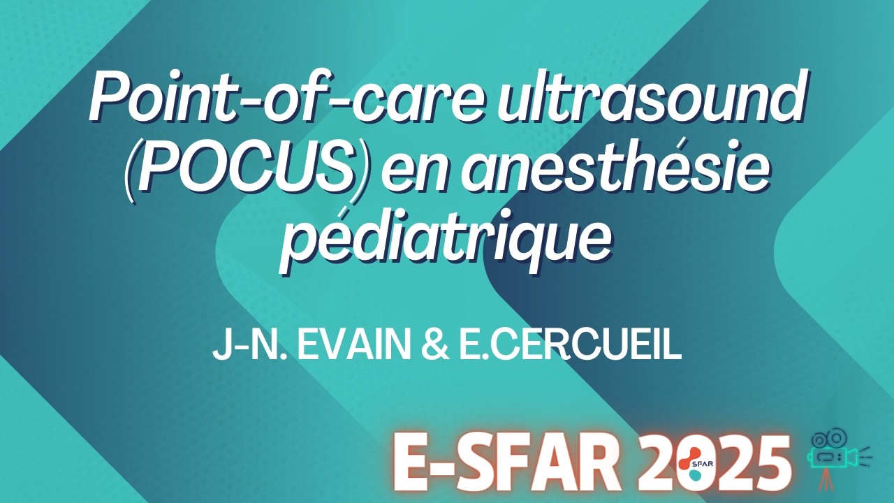 Point-of-care ultrasound (POCUS) en anesthésie pédiatrique