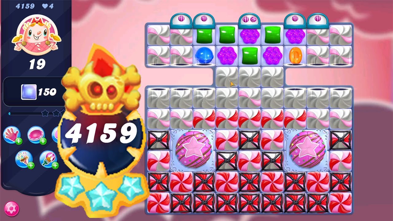 Candy Crush Saga Level 4159 (NO BOOSTERS) || Legendary Level || 3 Sugar Stars 🌟🌟🌟